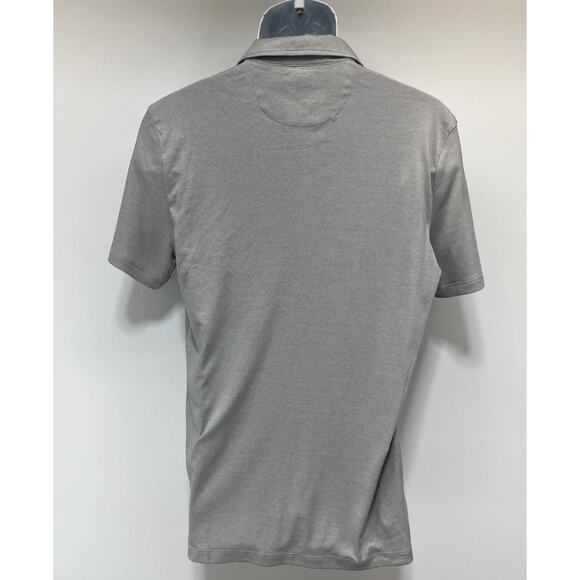 American Eagle Jersey Polo Shirt Mens M Gray Short Sleeve Soft Preppy Casual - Picture 4 of 7